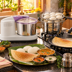 Ultra Idli–Dosa–Appam Factory Combo | Perfect+ 2 L Grinder + 21 Idli Set + 30 cm Dosa Tawa-2