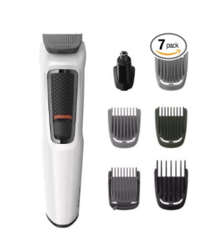 PHILIPS Battery Powered MG3721/77 TRIMMER for Men, White