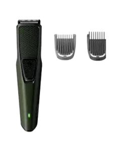 Philips Corded Electric BT1230/15 Skin-friendly Beard trimmer for Men, Dura Power Technology, Cordless Rechargeable with USB Charging, Charging indicator, Travel lock