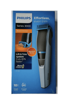 Philips BT3102/15 Cordless Beard Trimmer for Men (Black and Grey)