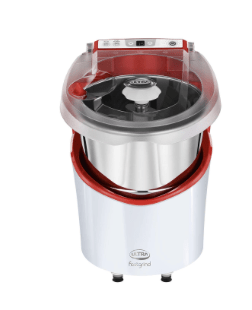 अल्ट्राफास्टग्राइंड वेटग्राइंडर 2L, काउंटररोटेटिंग पेटेंटेड कोनिकल स्टोन, डिजिटल टाइमर, ABS बॉडी, मल्टीयूटिलिटी ड्रम, CE प्रमाणित इनहाउस मोटर 5 साल की वारंटी के साथ, AISI304 फ़ूडग्रेड स्टेनलेस स्टील, 150W पावर, 230V 