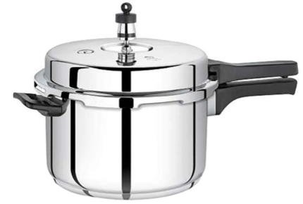 Premier Comfort Stainless steel 3Ltr Sandwich bottom Pressure Cooker (Stainless steel)