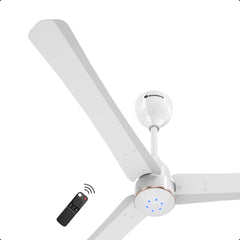 atomberg Renesa Halo Smart 900mm BLDC Ceiling Fan with IoT & Remote | 35W | 180 CMM Air Delivery | Advance Air+ Technology | LED Speed Indicator | Low Noise | 3 Year Warranty (White and Rose Gold)
