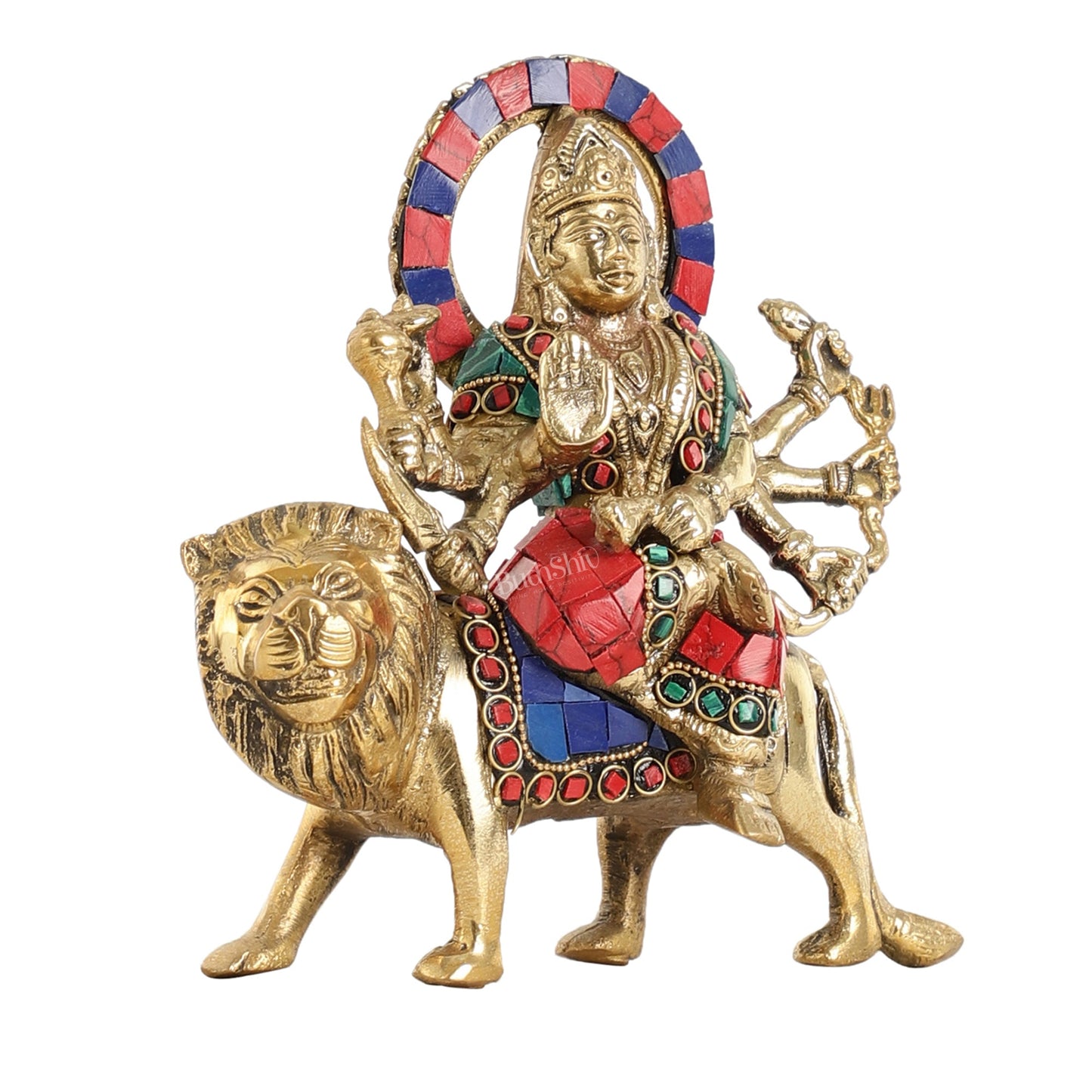 Brass durga mata idol 6 inch