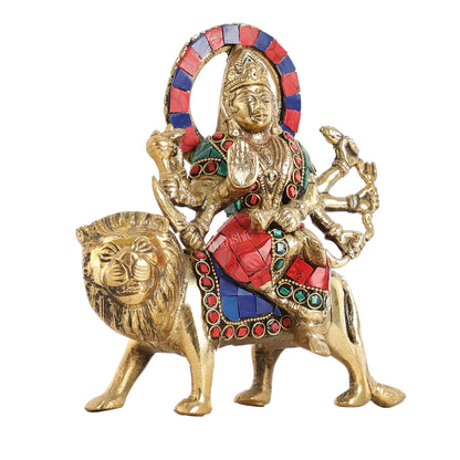 Brass durga mata idol 6 inch