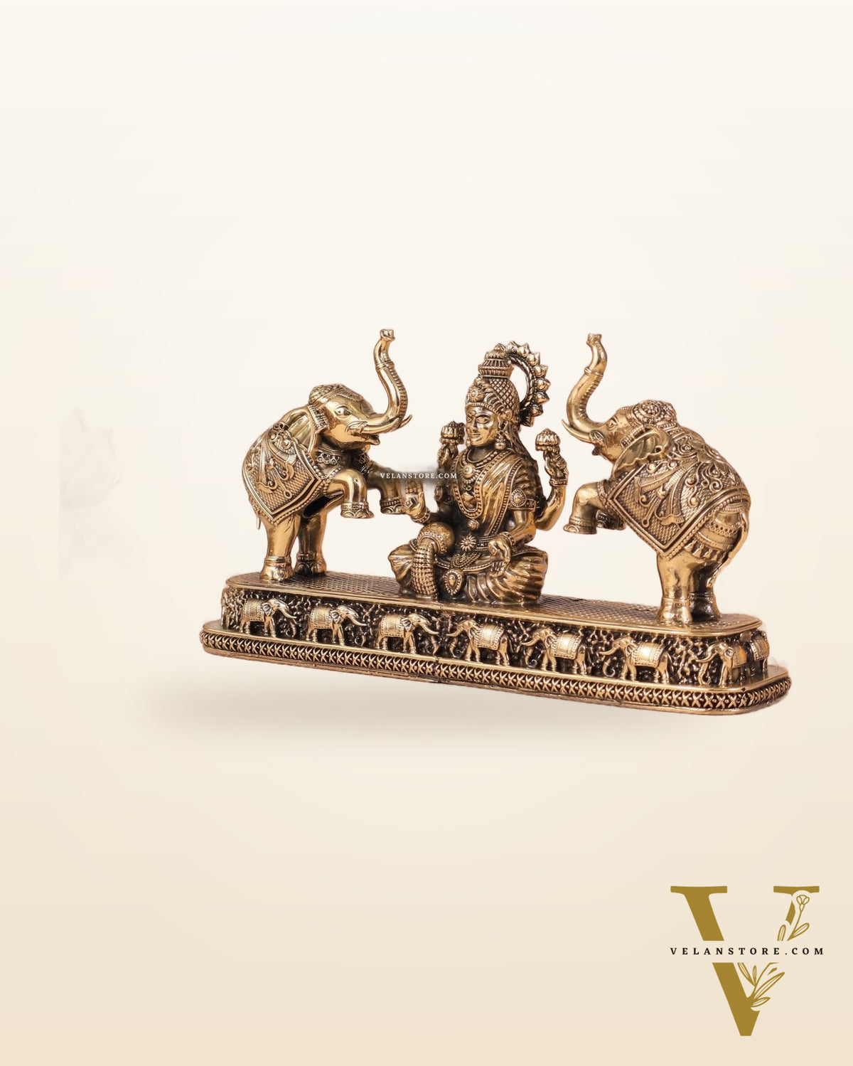 Goddess Gajalakshmi Brass Superfine Intricate Idol