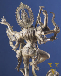 Goddess Kali Indonesian Bronze Vintage Sculpture – 22"
