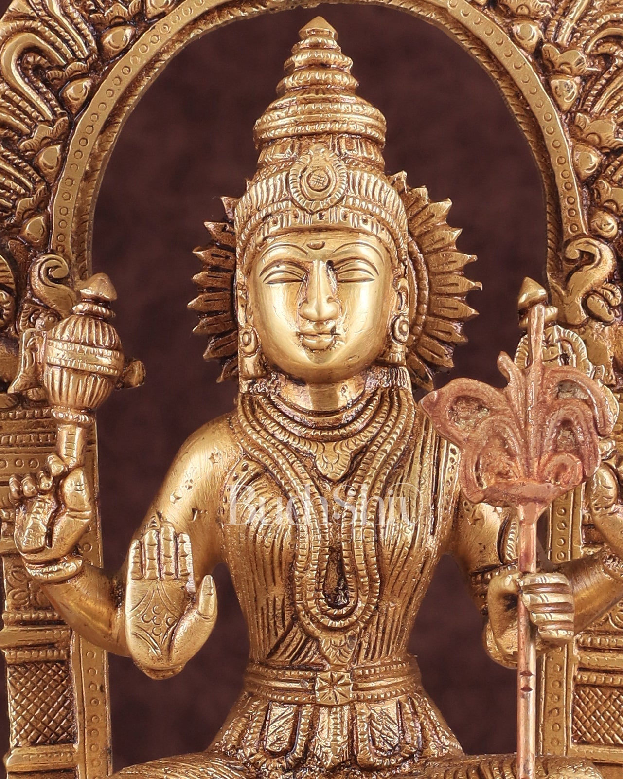Goddess Rajarajeshwari tripura Sundari Brass Idol – 10"