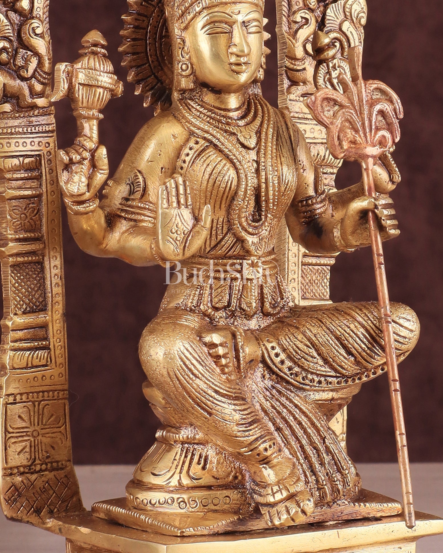 Goddess Rajarajeshwari tripura Sundari Brass Idol – 10"