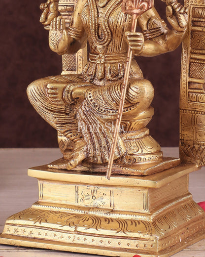 Goddess Rajarajeshwari tripura Sundari Brass Idol – 10"