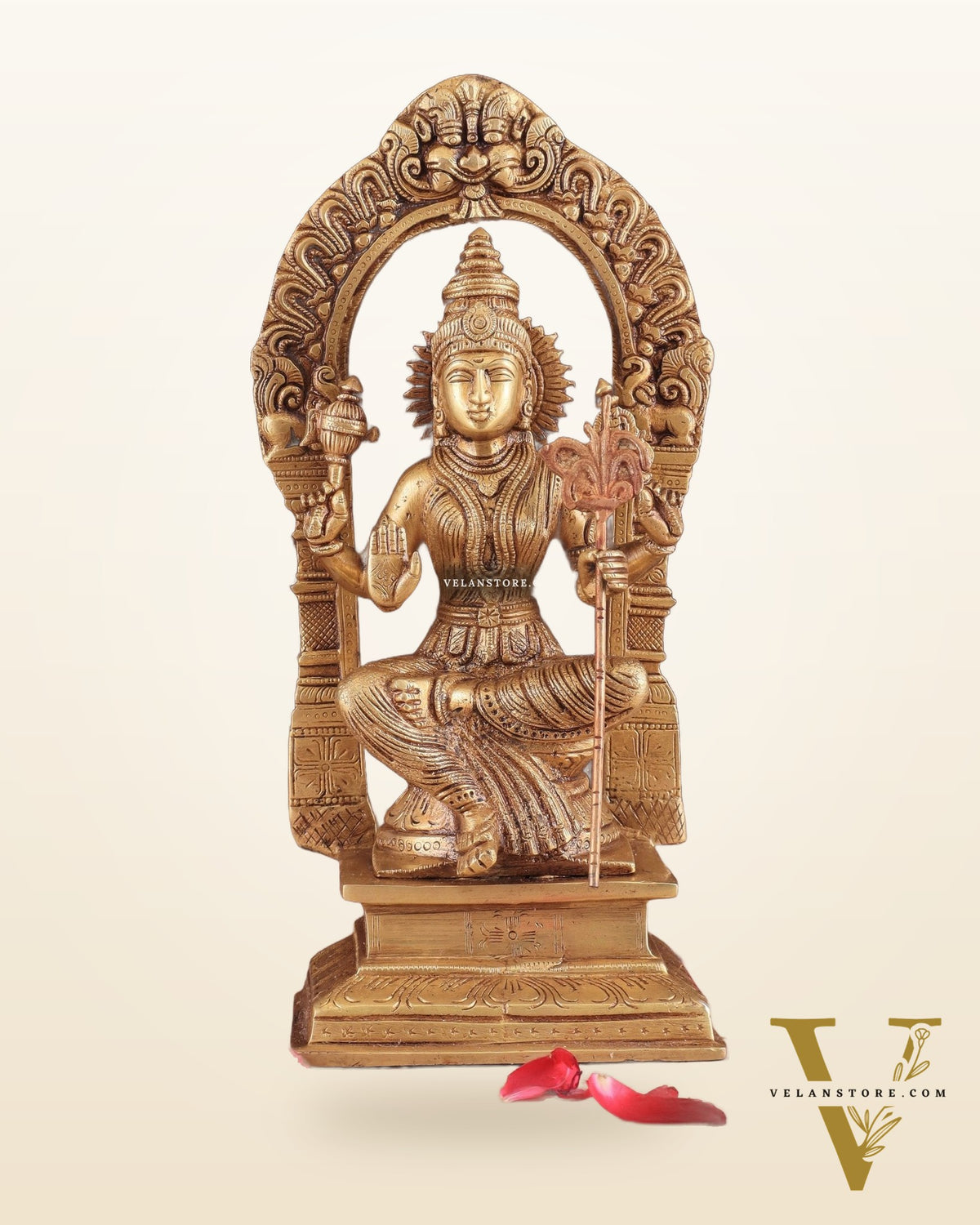 Goddess Rajarajeshwari tripura Sundari Brass Idol – 10"