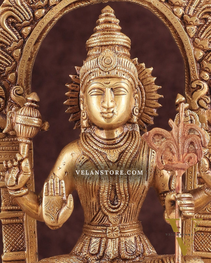 Goddess Rajarajeshwari tripura Sundari Brass Idol – 10"