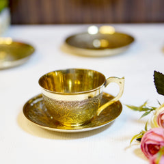 Brass Cup and Saucer