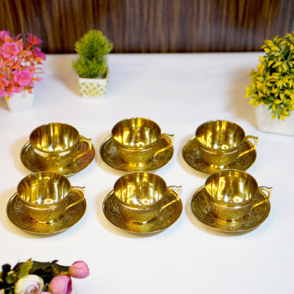 Brass Cup and Saucer
