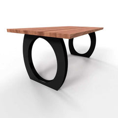 Round Table Base Circular Modern Legs Sleek Black Iron for Dining & Office Interiors