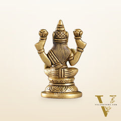 Graceful Brass Lakshmi Idol | Height 3.5 inch