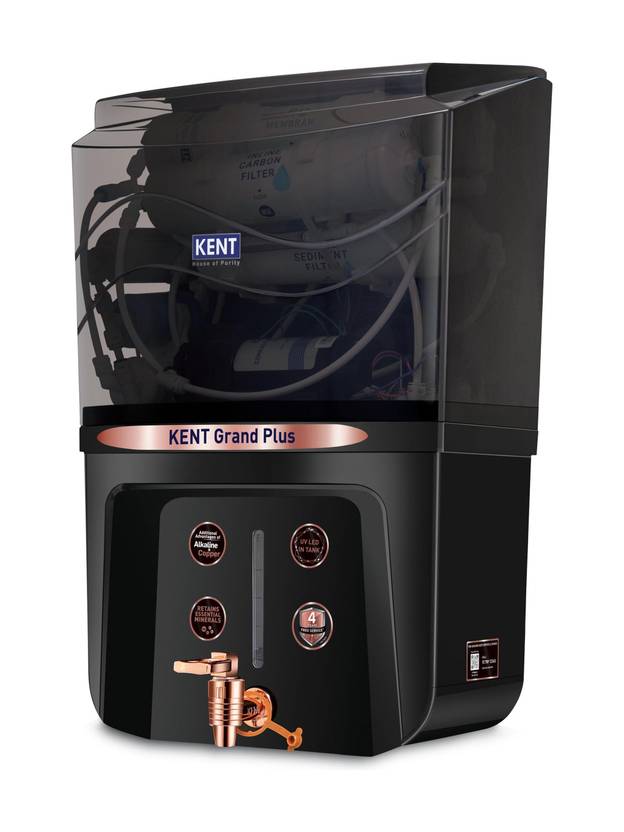 Kent Grand Plus Alkaline + Copper 9 L RO + UV + UF + Copper + Alkaline + TDS Control Water Purifier ISI Marked Auto Flush Feature9L Tank20 LP/Hr-1