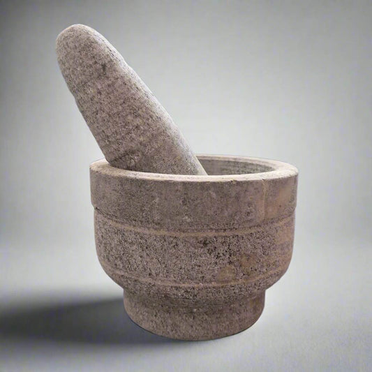 Granite Mortar & Pestle Round