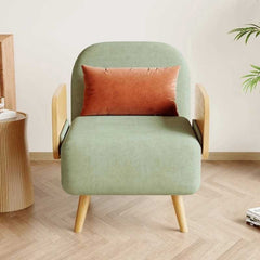 Green Chaise Longue | 3-in-1 Convertible Green Single Sofa Cum Bed