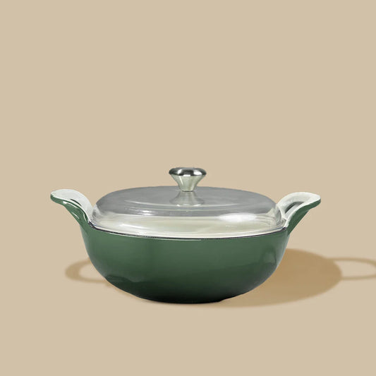 No. 10 Enamel Cast Iron Kadai (3L)