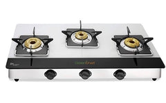 Greenchef Blaze JUMBO Burner Glass Manual Gas Stove  (3 Burners)-1