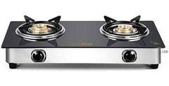 Greenchef Crystal Glass Top Gas Stove, Black (2 Burner) (2 Burner), Manual-1