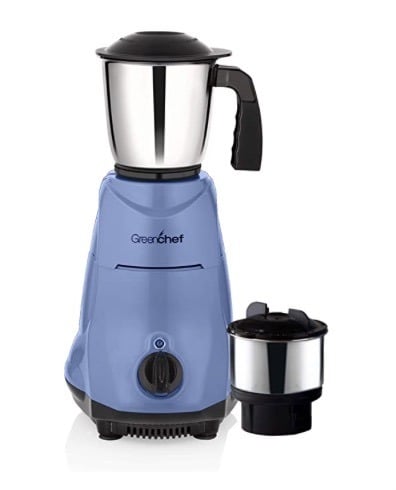 Greenchef Twist (550 Watt) Mixer Grinder with 2 Stainless Steel Jar,Blue.
