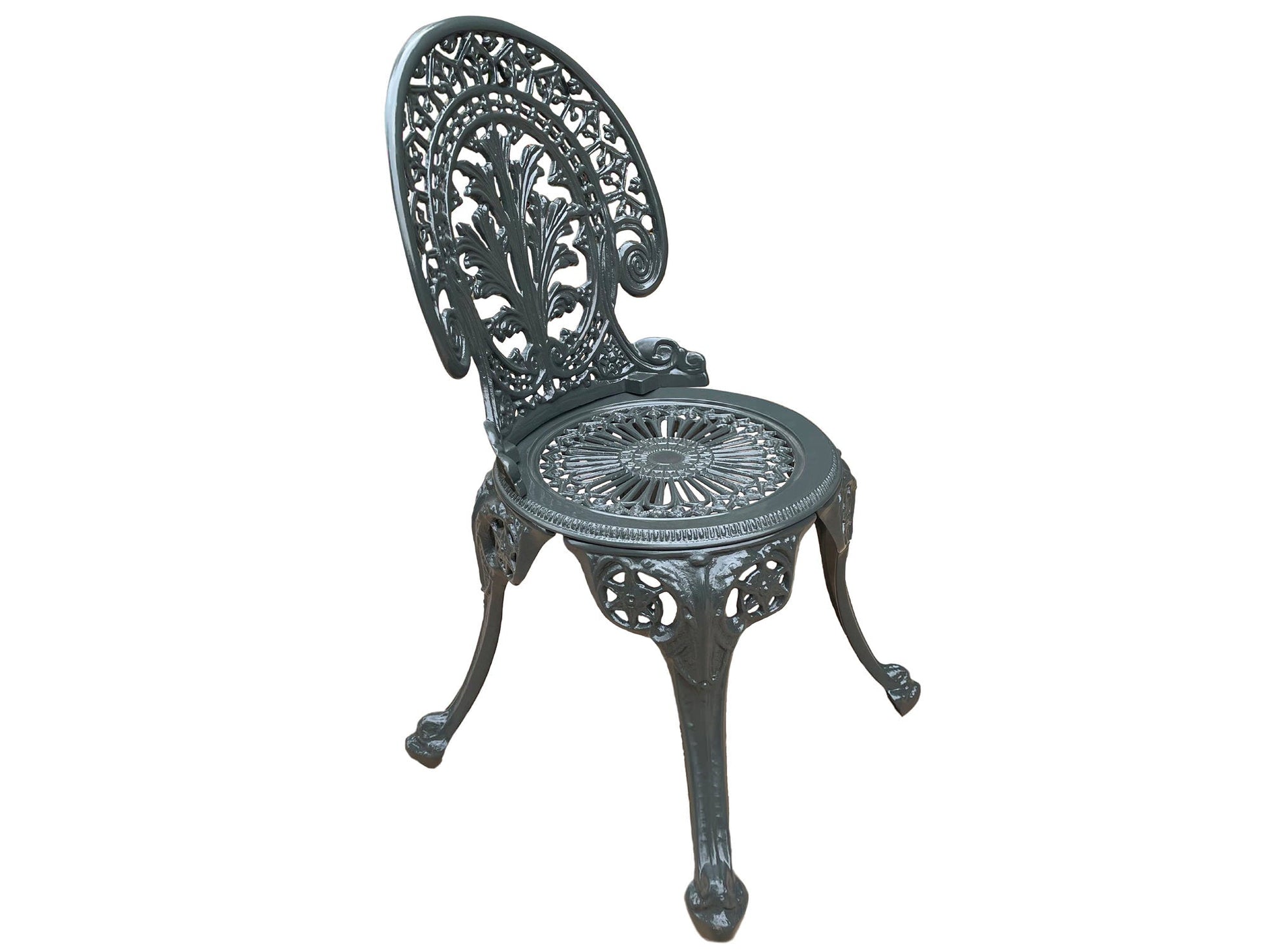 Hasso Cast Aluminium Garden Patio Seating 2 Chair Set (Black)
