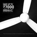 Crompton GROOVE with 5 Year Warranty BLDC Motor 1200 mm Ceiling Fan (WHITE | Pack of 1)