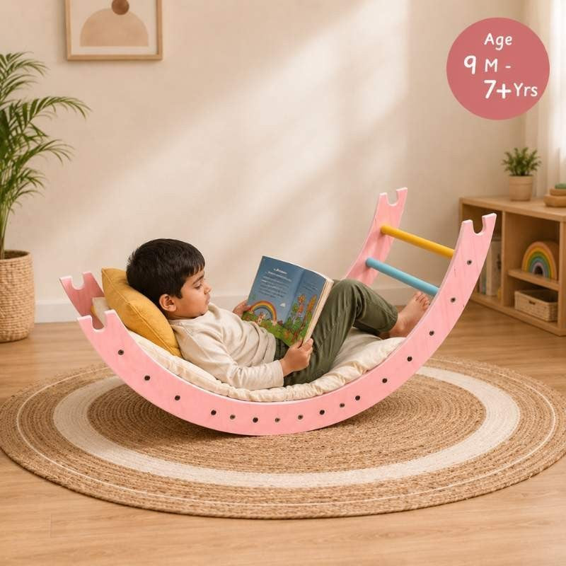 Montessori Pikler Climbing Playset for Kids – Climbing Arch, Pikler Triangle & Slider