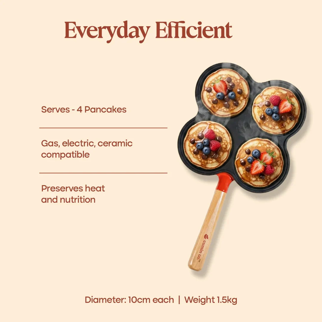 No. 8 Enamel Cast Iron Pancake Pan