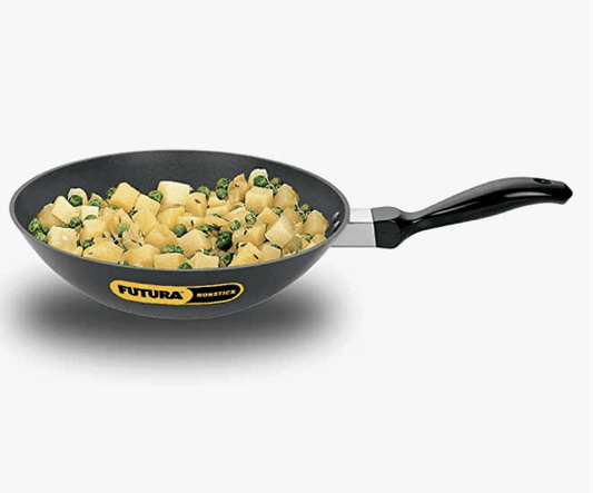 Hawkins Futura Nonstick Deep-Fry Pan (Stir-Fry Pan) 2 L, 26 cm, 3.25 mm (Black)