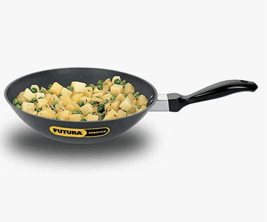 Hawkins Futura Nonstick Deep-Fry Pan (Stir-Fry Pan) 2 L, 26 cm, 3.25 mm (Black)-1