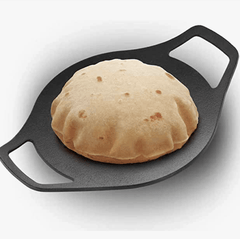 Hawkins Futura 24 cm Cast Iron Tava, Cast Iron Tawa for Roti, Cast Iron Cookware for Kitchen, Black (CIT24)-1