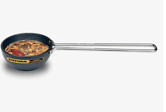 Hawkins Futura 1 Cup Tadka Pan, Hard Anodised Spice Heating Pan, 240 ml Pan, Black (ATP1)