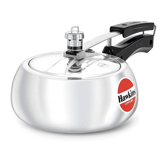 Hawkins Contura Aluminium Inner Lid Pressure Cooker, 2 Litre, Silver (HC20)