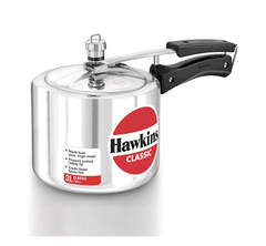 Hawkins Classic 3 Litre Aluminium Inner Lid Pressure Cooker, Tall Design Cooker, Best Cooker, Silver (CL3T)-1