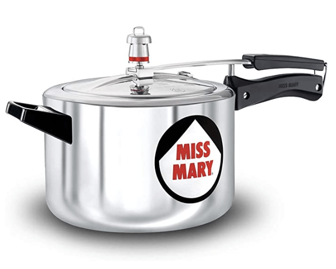 Hawkins Miss Mary Pressure Cooker, 5 Litre, Silver (MM50)-1