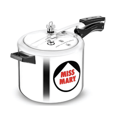 Hawkins 6 Litre Miss Mary Pressure Cooker, Inner Lid Cooker, Silver (MM60)-1
