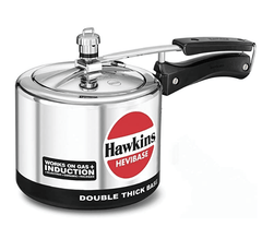 Hawkins Hevibase Induction Compatible Pressure Cooker, 3 Litre, Silver (IH30)-1