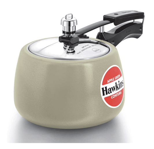 Hawkins Ceramic- Coated Contura 3L Green Apple Pressure Cooker