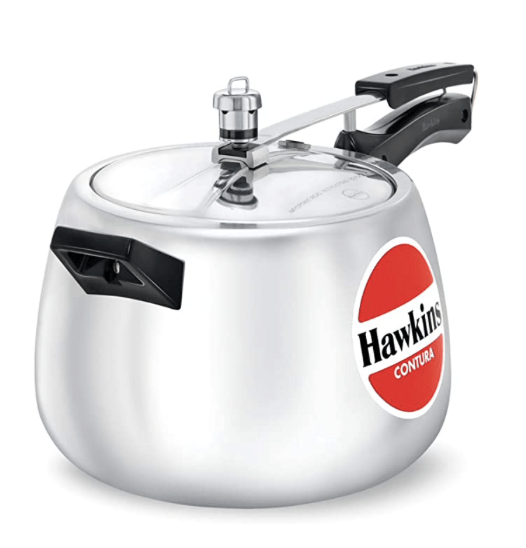 Hawkins Contura Aluminium Inner Lid Pressure Cooker, 6.5 Litre, Silver (HC65)