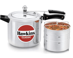 Hawkins Classic 6.5L Pressure Cooker with Aluminium Separators-1