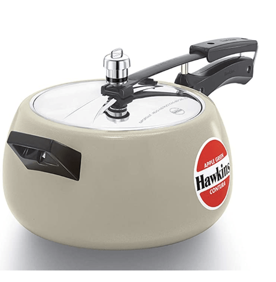 Hawkins Ceramic- Coated Contura 5L Green Apple Pressure Cooker