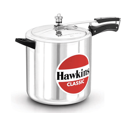 Hawkins Classic 12 Litre Aluminium Inner Lid Pressure Cooker, Best Cooker, Big Pressure Cooker, Silver (CL12)