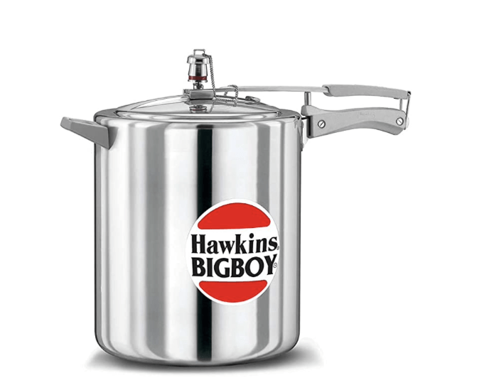 Hawkins Bigboy Pressure Cooker, 14 Litre, Silver (BB14)