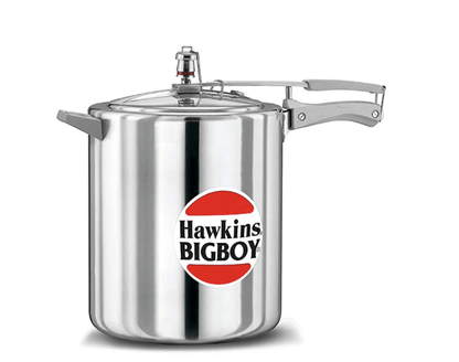 Hawkins Bigboy Pressure Cooker, 14 Litre, Silver (BB14)