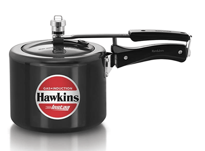 Hawkins 3 Litre Instaa Pressure Cooker, Induction Inner Lid Cooker, Tall Body Hard Anodised Cooker, Best Black Cooker, Black (Iih3T), 3 Liter