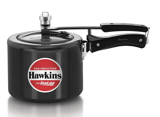 Hawkins 3 Litre Instaa Pressure Cooker, Induction Inner Lid Cooker, Tall Body Hard Anodised Cooker, Best Black Cooker, Black (Iih3T), 3 Liter
