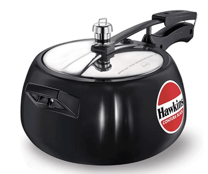 Hawkins Contura Black Pressure Cooker, 5 Litre, Black (CB50)